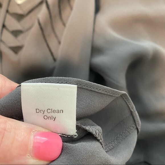 NWT PARKER Silk V-neck Long sleeve Sexy Key Hole Cut Outs luxury SZ L - Picture 9 of 12